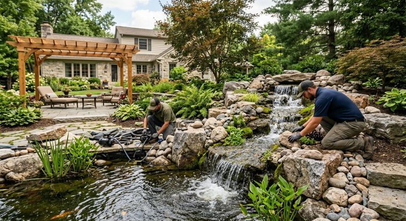 Pond Waterfall Setup
